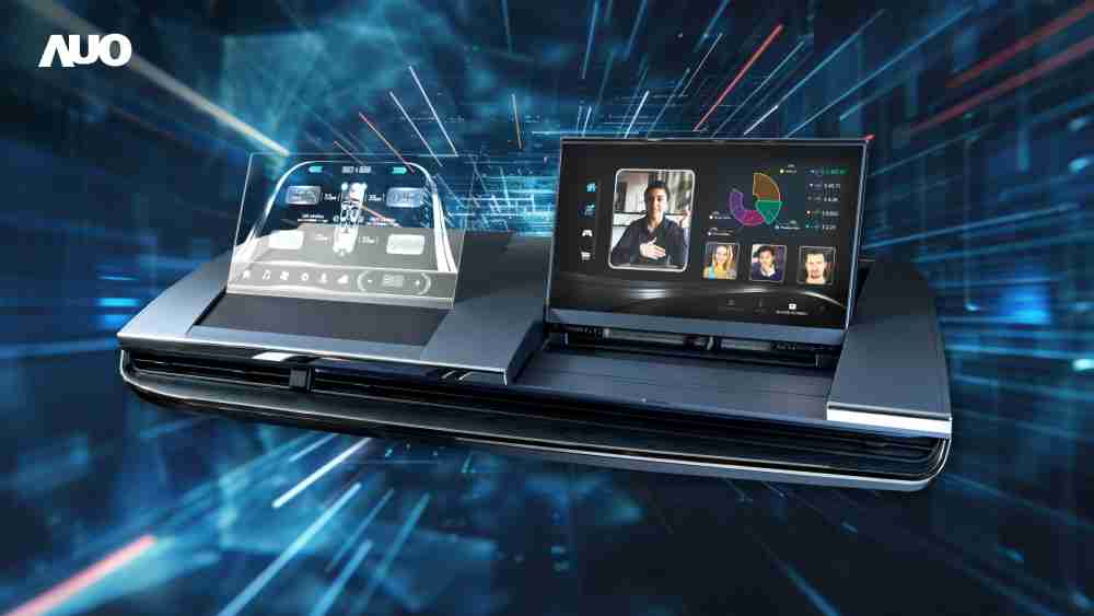 人生就是博Micro LED Display HMI解决方案打造透明Micro LED前座仪表，，，，呈现信息并保留驾驶视野开阔；亦为副驾驶座乘客打造收放自如的Micro LED屏幕，，在不影响显示质量的前提于显示区内建镜头，，，让用户能与视讯对象直接眼神接触，，，，提供绝佳的双向沟通体验