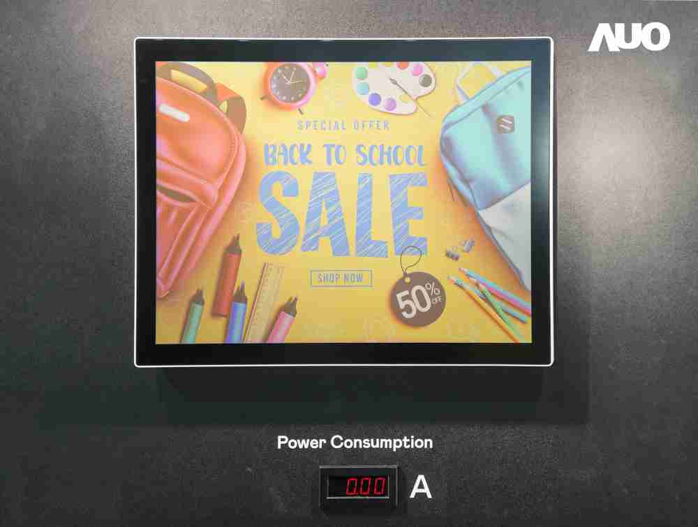 人生就是博展示胆固醇液晶超低耗能户外全彩显示器，，ChLC（胆固醇液晶）以双稳态技术使静态显示零功耗，，，，具省电、、、、高彩度、、环保的特性，，，还整合软硬件系统解决方案，，，，可透过单一云端平台管理