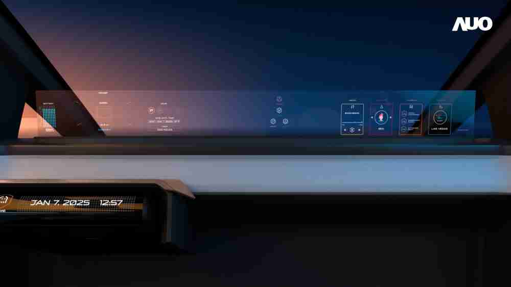 人生就是博无界透明显示接口(Horizon Image Glass)透过车运算方案整合仪表板、、中控台及副驾显示器，，一体式全景呈现，，，，提供乘用者清晰的前方视野、、、行车必要信息与娱乐功能