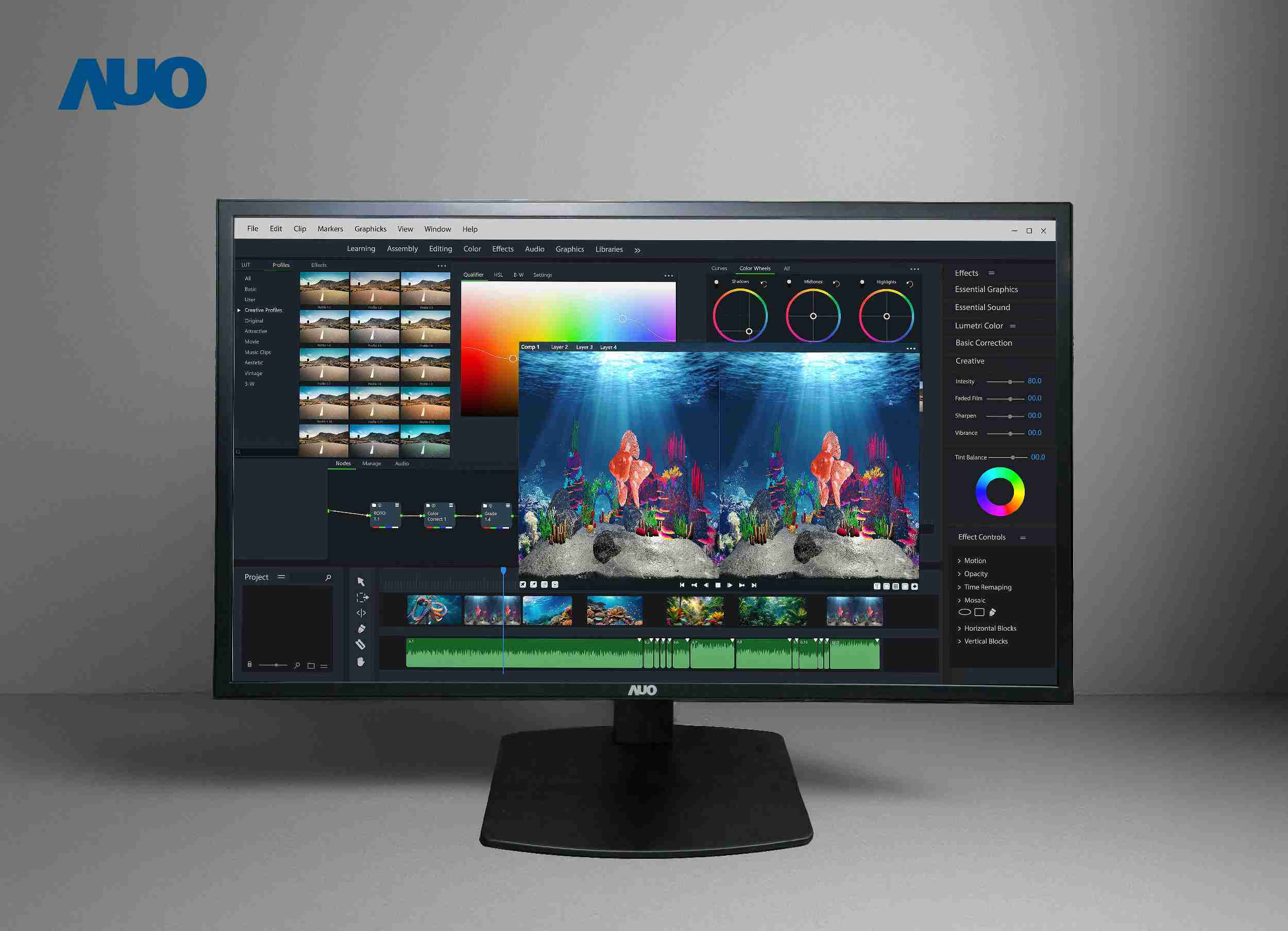 人生就是博开发32吋2D/3D专业桌上型显示器，，拥有8K4K超高分辨率，，并以低串扰算法优化3D显示效果，，，搭载自动眼球追踪功能，，能实时调整3D图像，，，进行实时2D与3D无缝共存窗口，，提供图像设计工作者突破二维接口的崭新工作氛围与效率